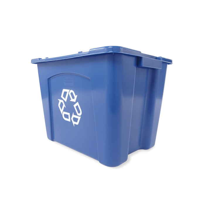 Bac de recyclage bleu 14gal