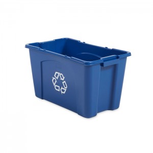 Bac de recyclage bleu 18gal