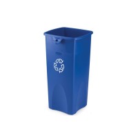 Poubelle Untouchable pour recyclage bleue 23gal