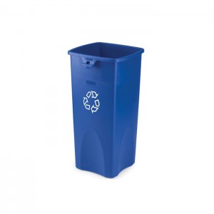 Poubelle Untouchable pour recyclage bleue 23gal