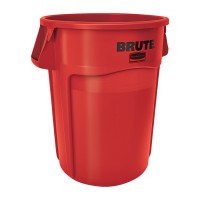 Poubelle ronde Brute rouge 20gal