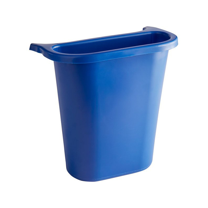 Bac latéral pour poubelle de bureau bleu 1gal Rubbermaid FG295073